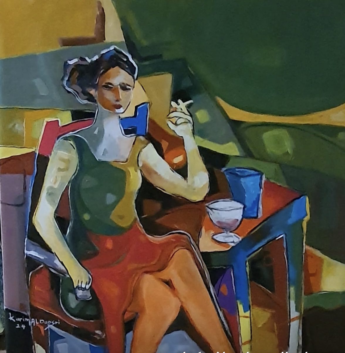 LADY SMOKING