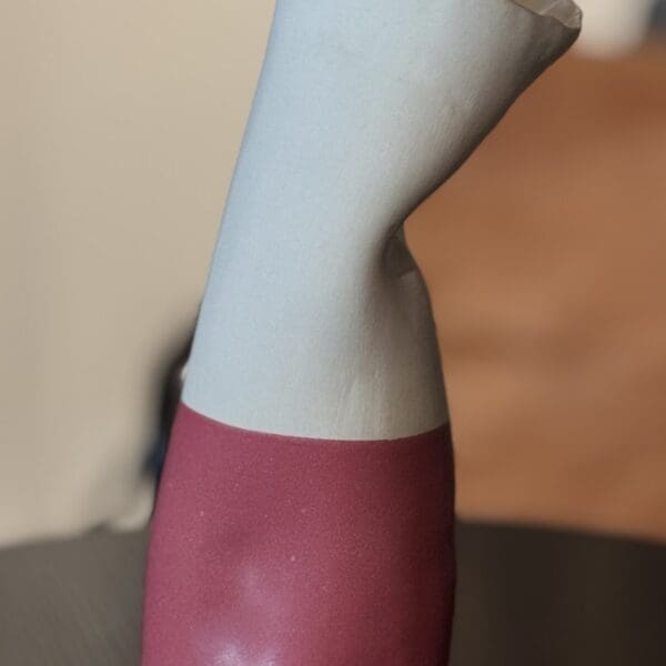 Vase White and Red