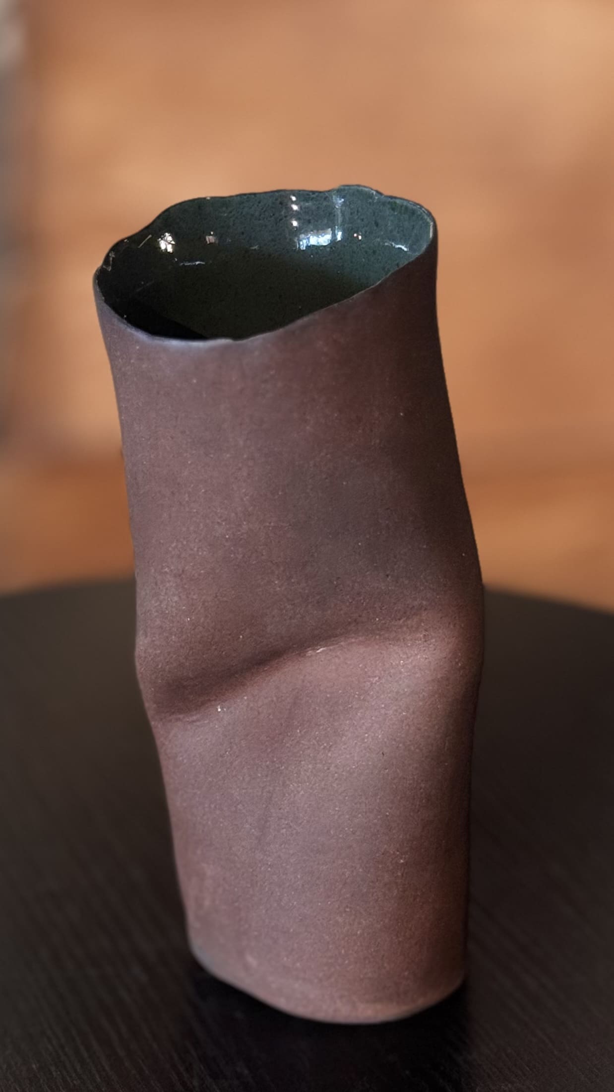 Vase Terracotta and Crocodile Green